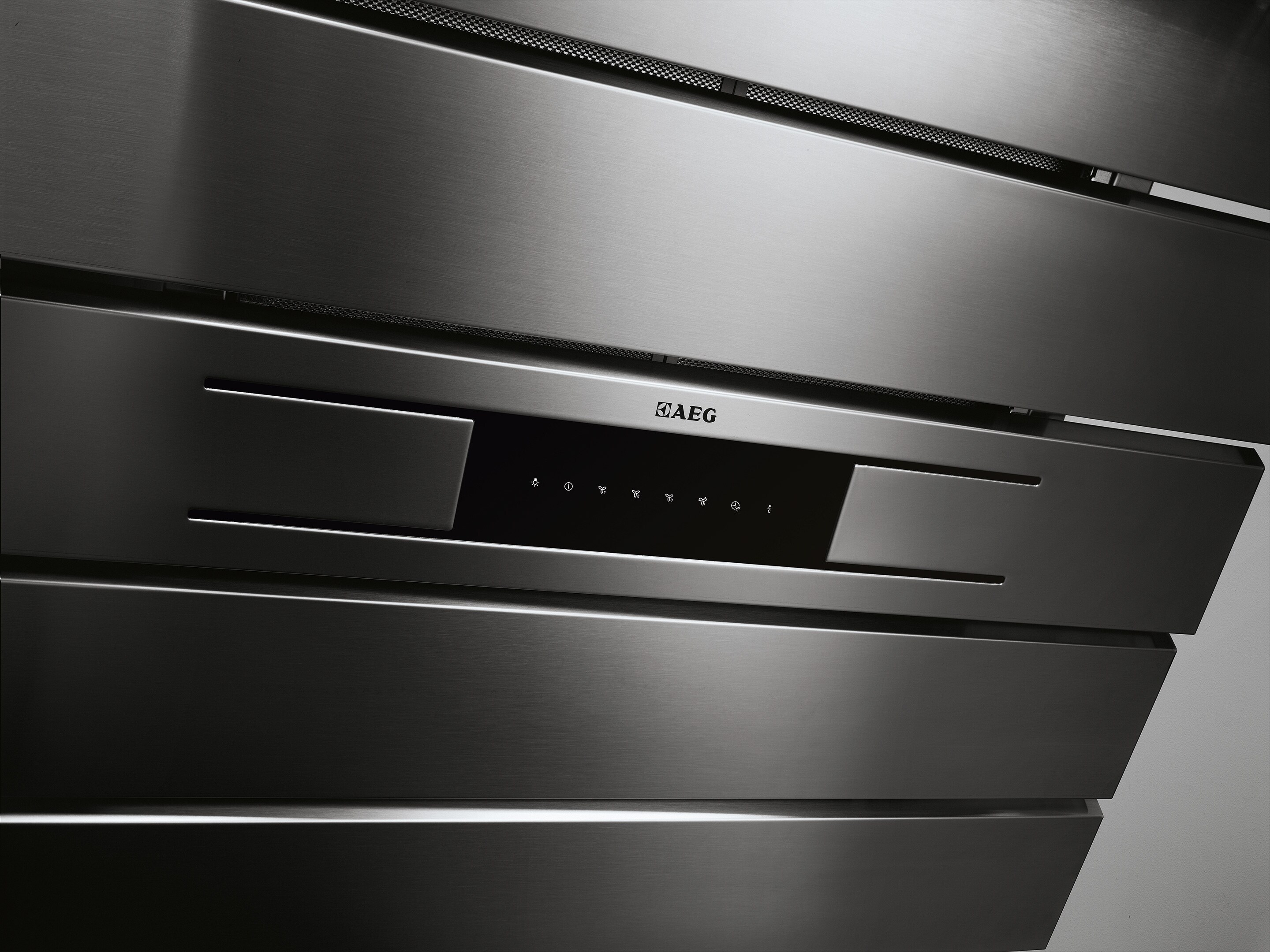 A drop down AEG cooker hood