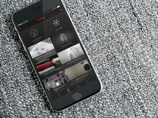 A smart phone showing easy it is to use The My AEG Care app