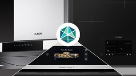 A diagram showing that the AllSeen Alliance connecting your AEG kitchen products