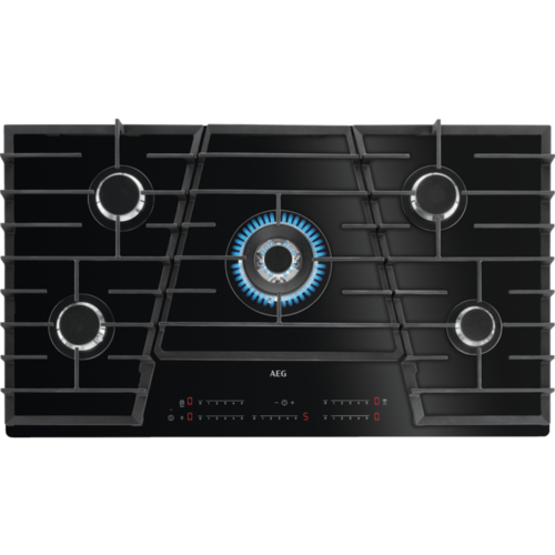 AEG 90Cm 5 Burners Gas Hob HGB95320SM