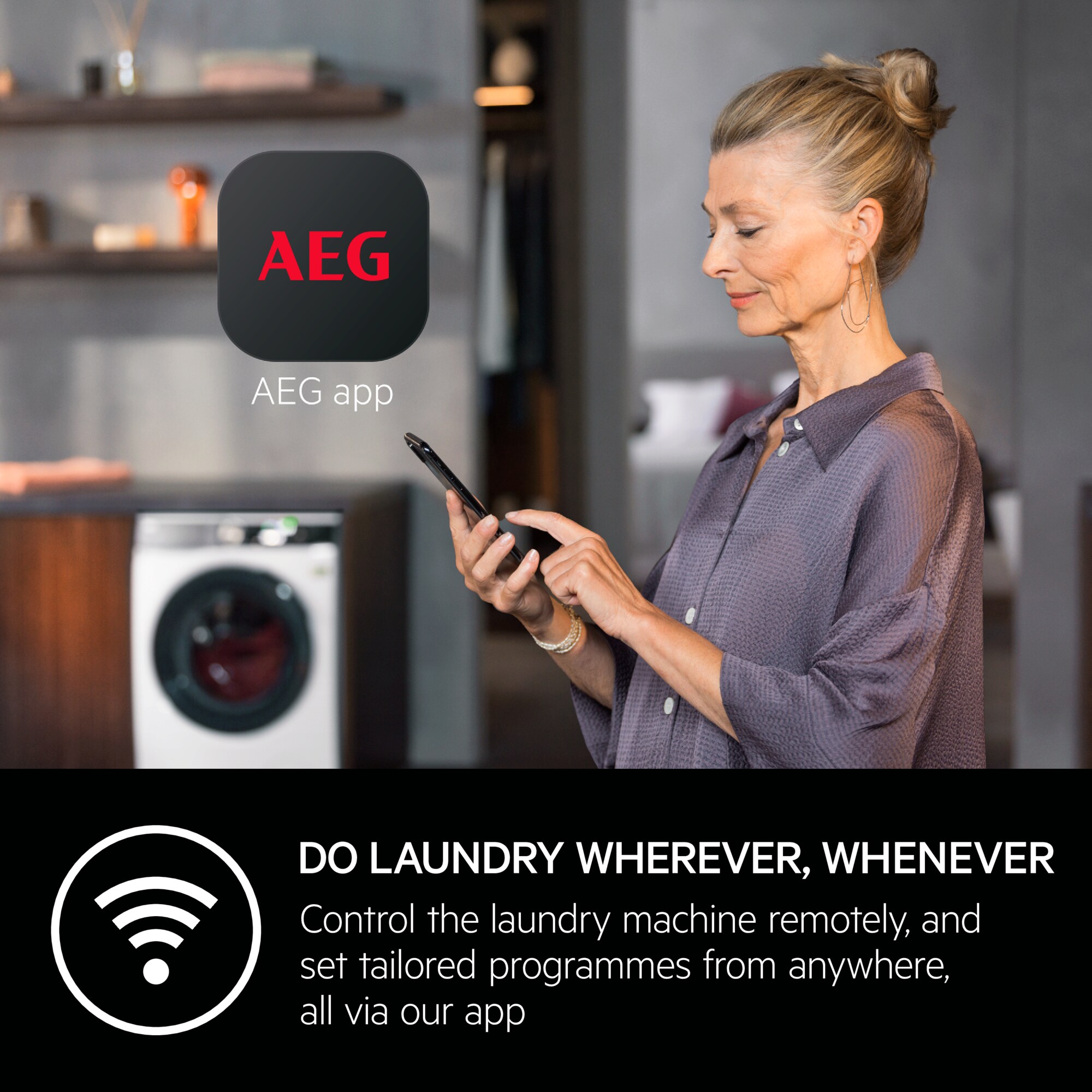 AEG - 9 kg washing machine - LFR61944AD