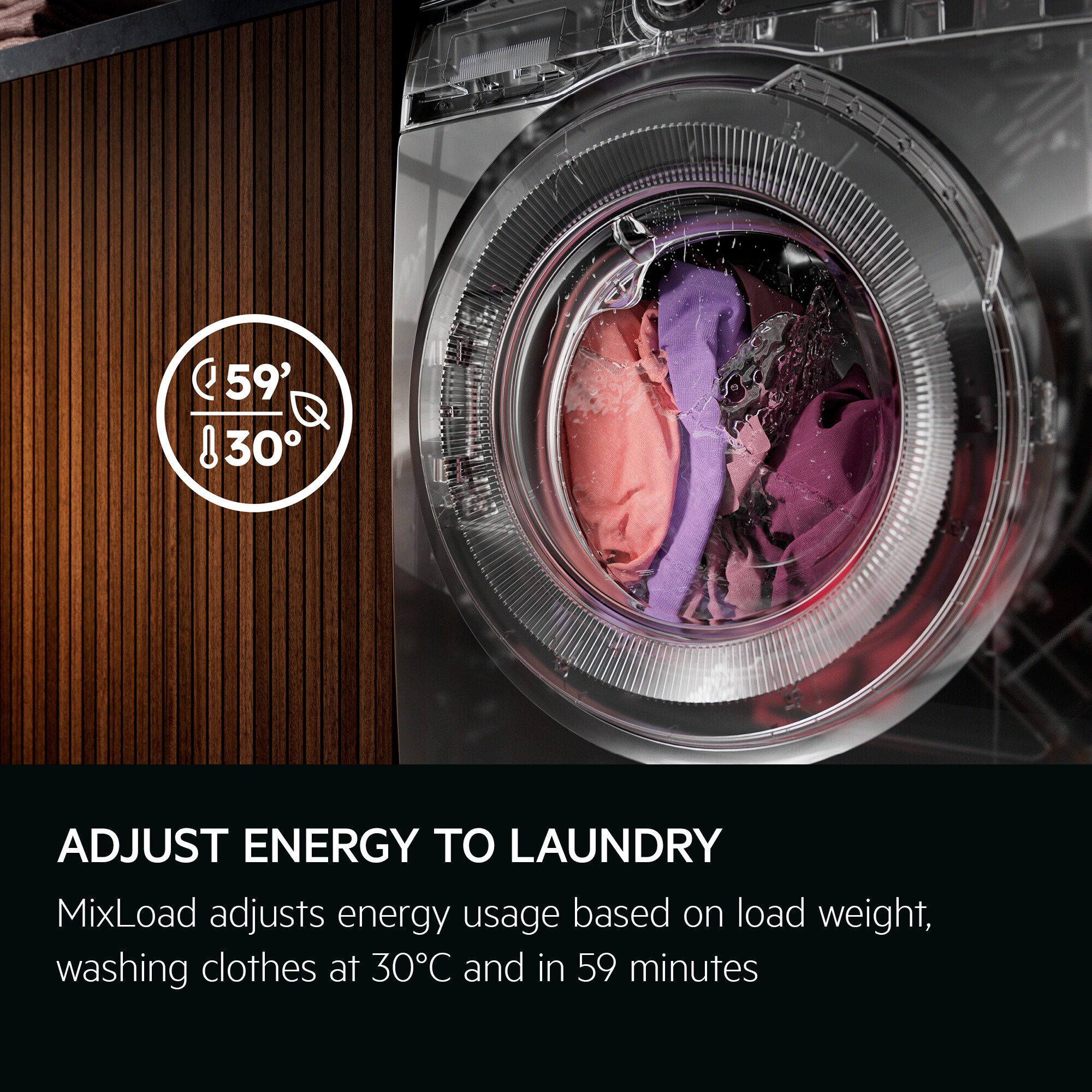 AEG - Freestanding Washer Dryer - LWR7314L4B