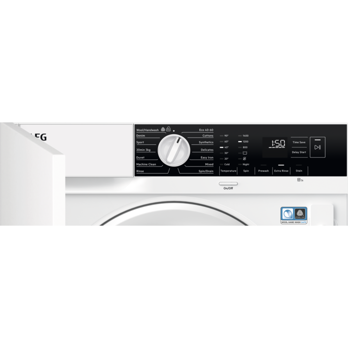AEG - Integrated Washing Machine - LFX6G8434BI