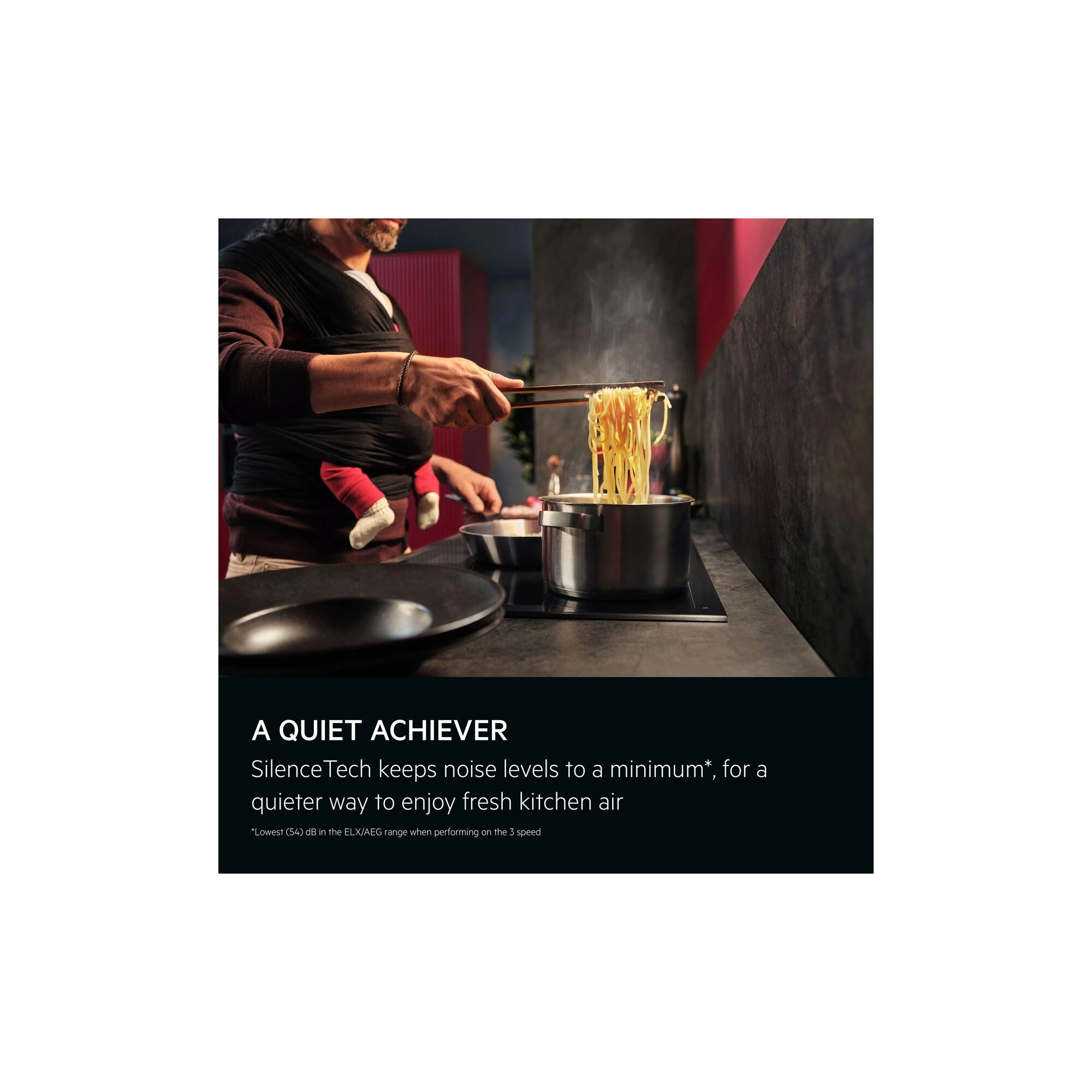 AEG - Black cooker hood - GDP866PB