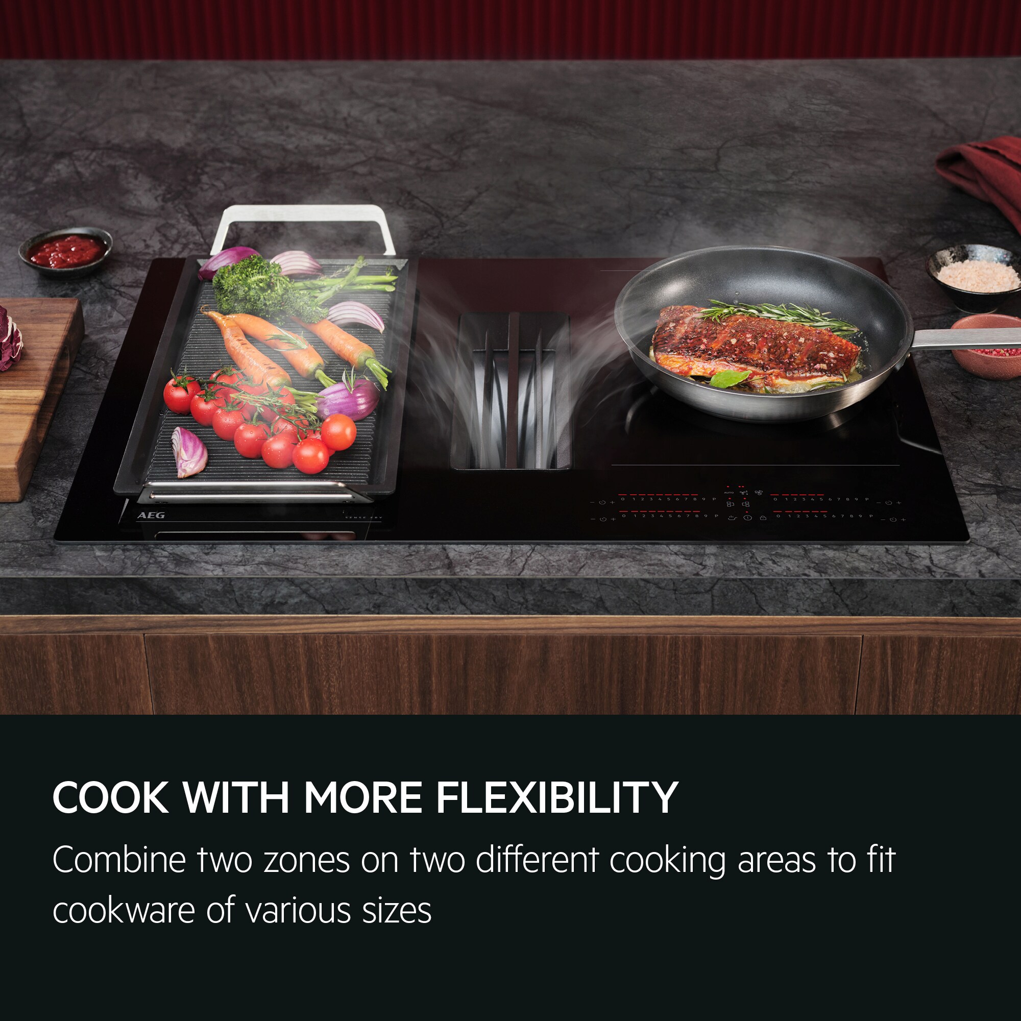 AEG - Extractor Hob - NCH84C23AB