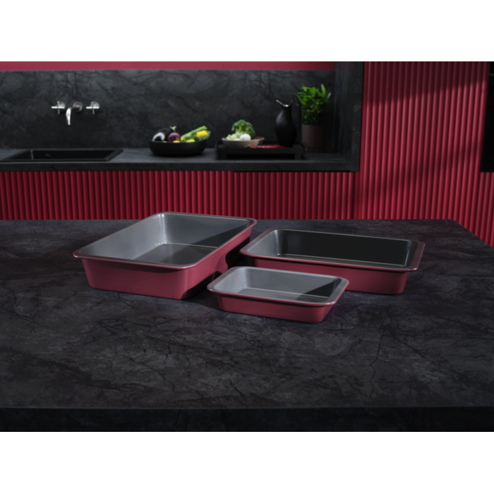 Rectangular 3-Pan Set in small, medium, and large