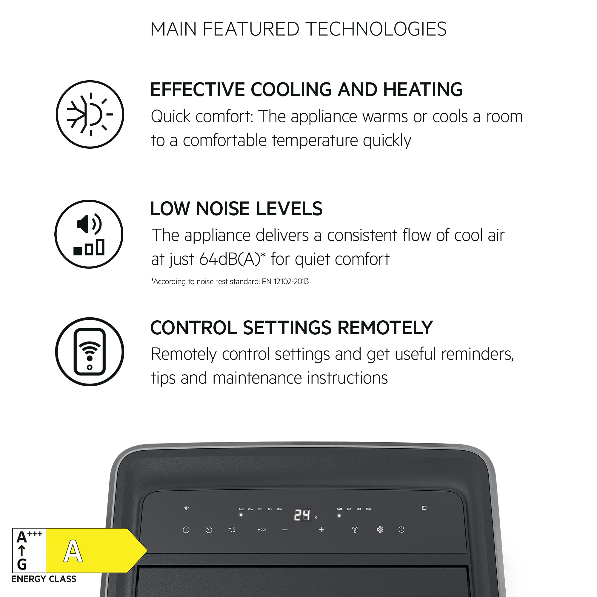 AEG - Portable Air Conditioner - AXP34U339HW