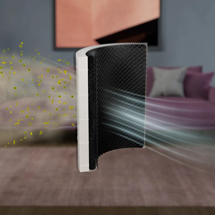 Cleanse indoor air of ultrafine airborne particles.​