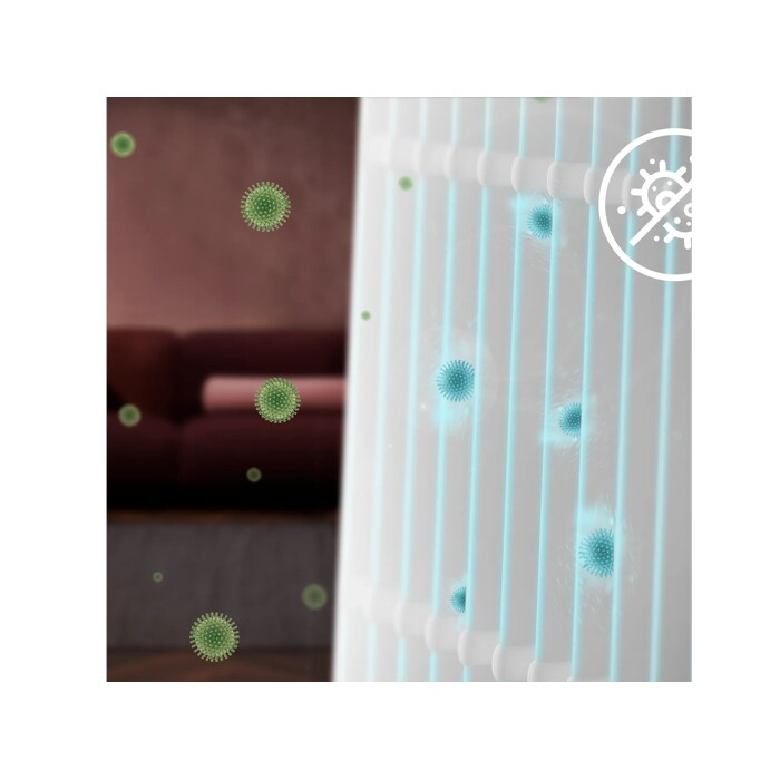 Anti-bacterial coating eliminates up to 99.99% of captured bacteria*