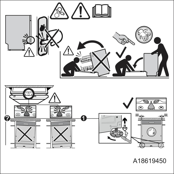 Anti tilting instructions