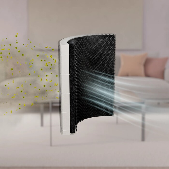 Cleanse indoor air of ultrafine airborne particles.​