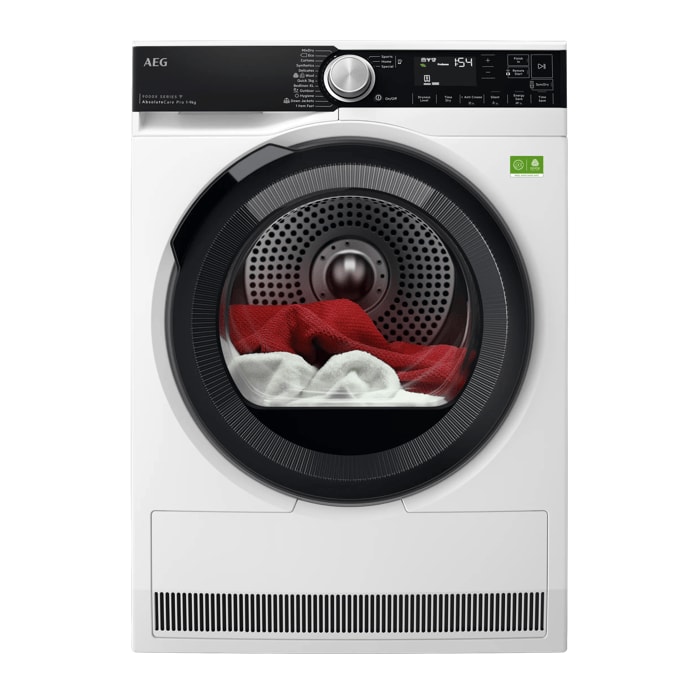 AEG 9000X AbsoluteCare® Pro Heat Pump 9 kg Tumble Dryer TR959V6BC