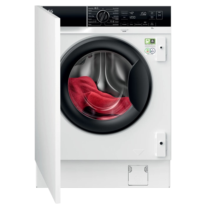 Aeg 8000 Series Powercare Lf8e8436bi Integrated 8 Kg 1400 Spin Washing Machine, White - Image 6