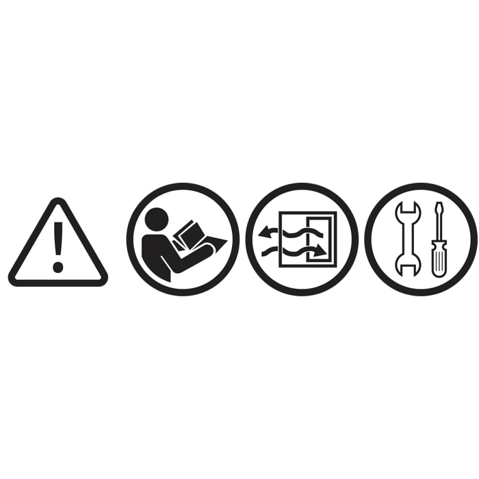 Attention! Install per regulations and use in a ventilated room; consult instructions