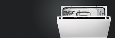 Integrated compact dishwasher