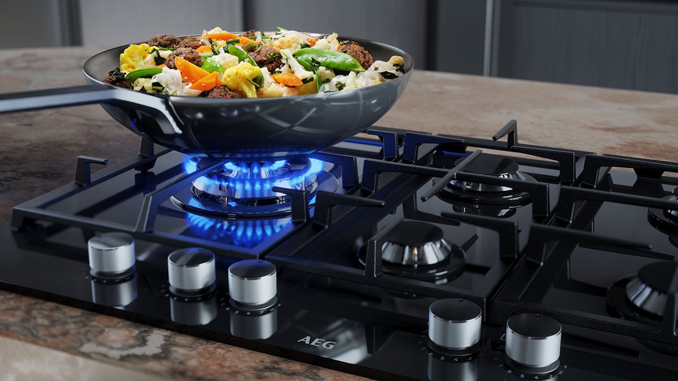 Gas Hob 4 5 Burners 5 Ring Gas Hobs AEG