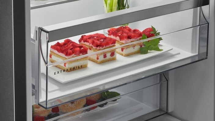Pastries in fridge
