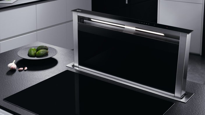 Downdraft hood