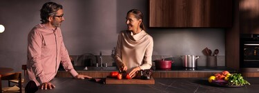 Integrated hood in modern kitchen
