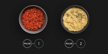 salsa and hummus