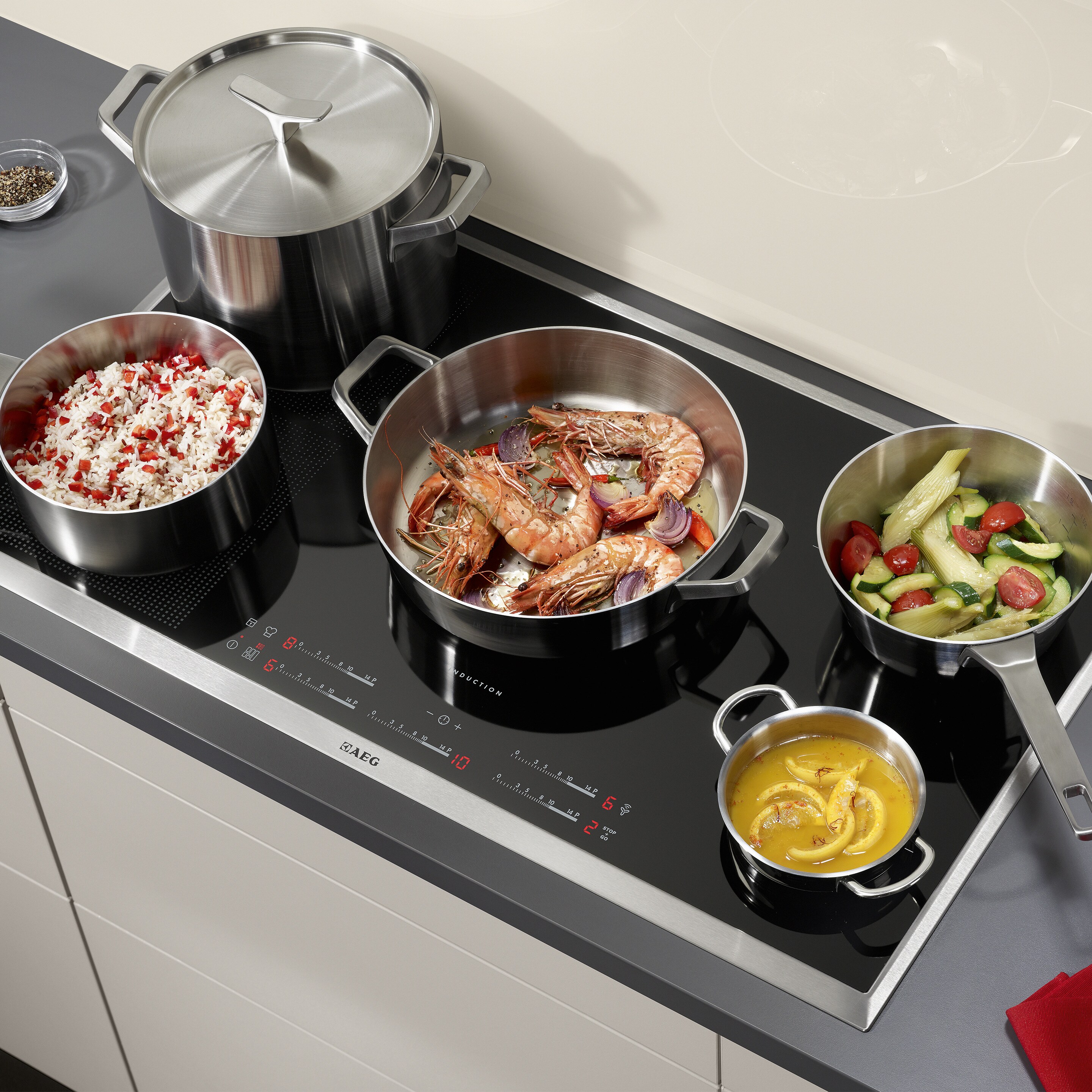 An Electrolux induction hob