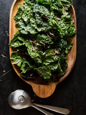 A fresh leafy salad
