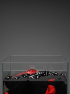 Clothes soaking in a tub of water