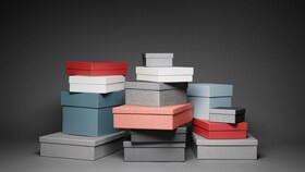 Boxes of shopping
