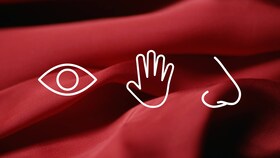 A image of smooth and nice smelling red silk