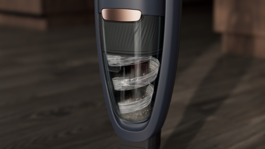 Dust bin closeup