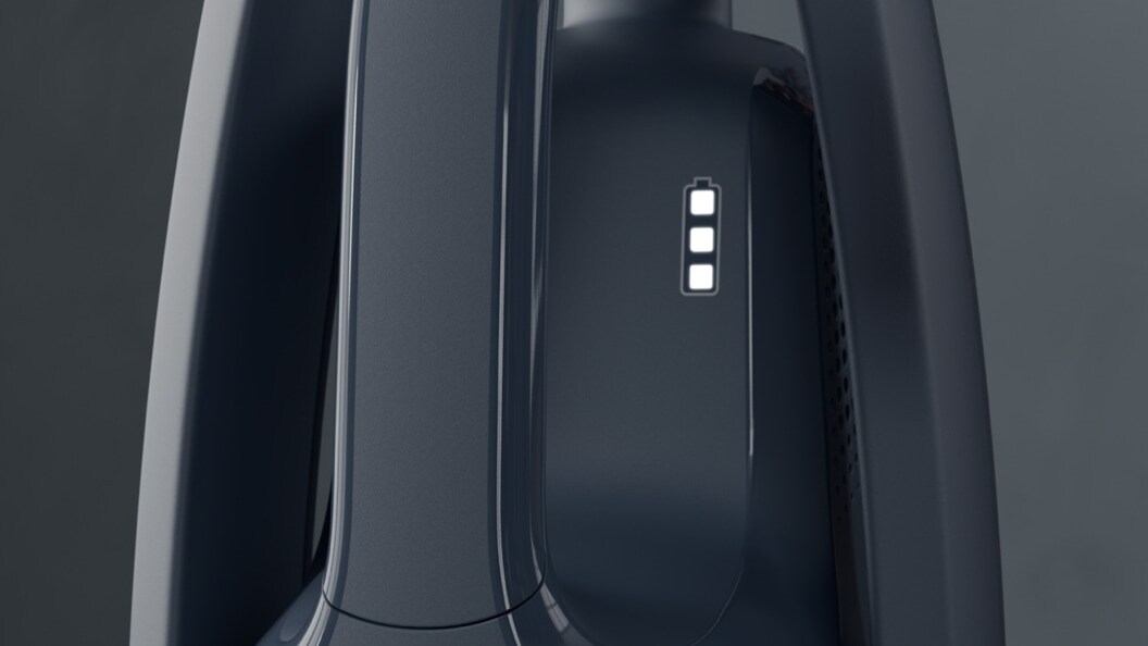 Cordless cleaner battery closeup