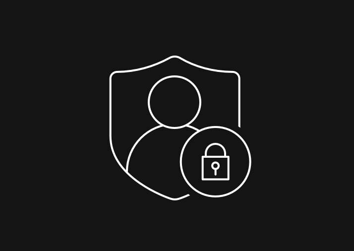 Person and padlock icon