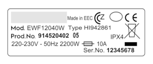 Make sure to capture the entire rating plate in a straight angle