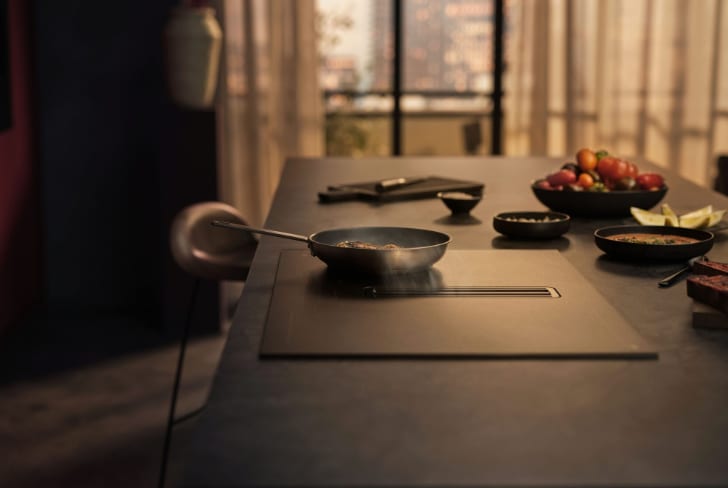 Pan placed on a Hob in Kitchen