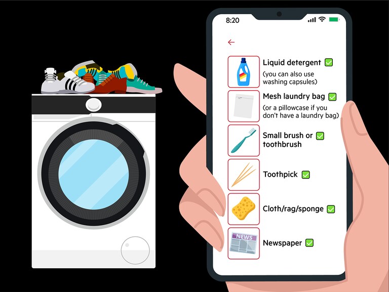 washing shoes in washing machine