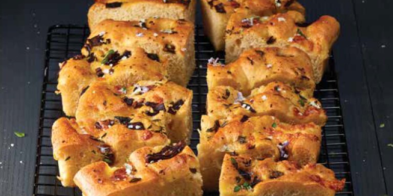 Wild Mushroom & Goat's Cheese Focaccia